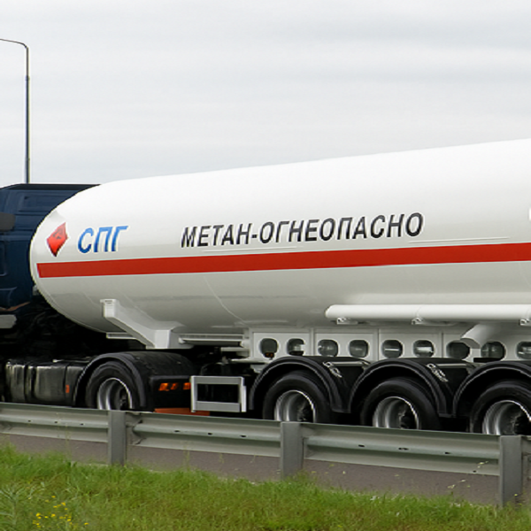 Цистерна СПГ на шасси (газовоз для метана)